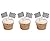 Checkered Flag Racing Cupcake Picks