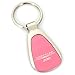 Au-tomotive Gold, Inc. Tear Drop Metal Key Ring for Chrysler 200 (Pink)