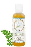 100% Pure Moringa Essential Oils for Face, Hair and Body Fragrance-Free 4 Fl ...