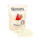 Sephra Belgian White Chocolate, Fondue Chocolate Belgium, Kosher Dairy, Gluten and Trans Fat Free Belgian Chocolate for Chocolate Fountains, White Chocolate Chips Baking, Bulk White Chocolate, 4 LBS