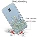 Unov Case for Galaxy J3 2018 Clear Design Slim Protective Soft TPU Bumper Embossed Pattern Cover Galaxy J3 Achieve Star Express Prime 3 V 3rd Gen (Flower Bouquet)