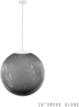 acrylic globe pendant light
