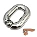 1.89x0.94Inch 15.5oz Ball Stretcher Weight, Male Stainless Steel Ball Stretcher Testicle Stretching Man Enhancer Ring Chastity Ring Metal Device Toys