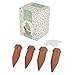 Zeemplify Premium Self-Watering Plant Terracotta Spikes (Set of 4)