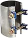 Smith-Blair Stainless Steel Repair Clamp, Redi-Clamp, Carbon Steel Bolt, 2 Bolts, 6