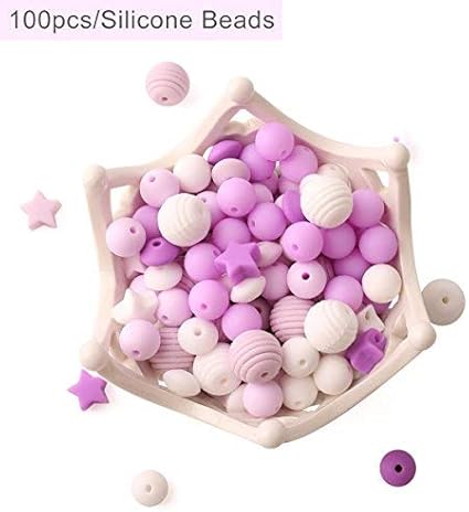 food grade silicone teething beads