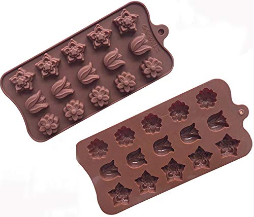 image for Bekith 6 Pack Non-stick Silicone Candy Molds - Silicone Molds for Choc