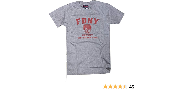 FDNY T-SHIRT Crewneck New York Fire 
