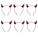 ANDES 6PCS Devil Horns Headband,Red Devil Horns Devil Costume for Women Men Girls, bull horn headband,Halloween Fancy Dress Cosplay Hairband