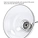 LEONLITE 1-Light Industrial Clear Glass Pendant Light Fixture, UL Listed, E26 Base, Edison Vintage Style Lampshade, Adjustable Height, for Kitchen, Dining Room, Restaurant, Cafe