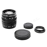 SoaringE 50mm F1.4 Cctv Tv Movie Lens C Mount for Olympus Panasonic Mirco 4/3 Sony NEX