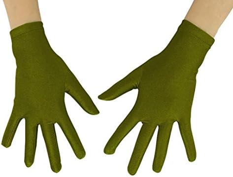 Girls' Boys' Adults' 10" Wrist Length Spandex Outdoor Full Finger Cosplay Halloween Costume Gloves