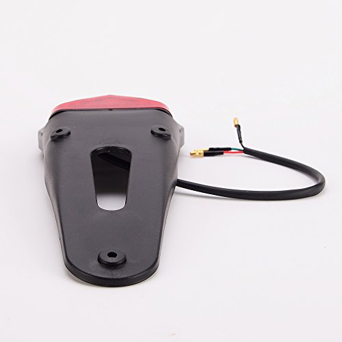 IZTOR Rear Fender LED Brake Tail Light Lamp W/ Bracket for Off-road Motorcycle Motocross Dirt Bike Custom Motorbike