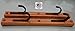 Creative Displays Two Place Gun Rack FlatIron TM Gun Rack Horizontal Hardwood Shotgun Rifle Fishing Rod Hanger (pair) (Handmade in Minnesota)