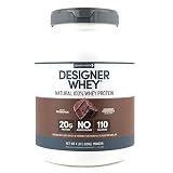 Designer Whey Premium Natural 100% Whey Protein, Gourmet Chocolate, 4 Pound