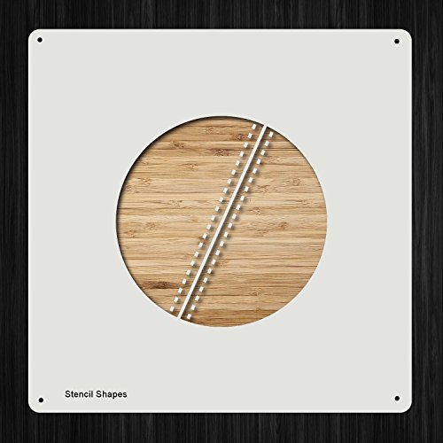 Cricket Ball Sport Game Cricket Plastic Mylar Stencil for Painting, Walls and Crafts, Item 496124
