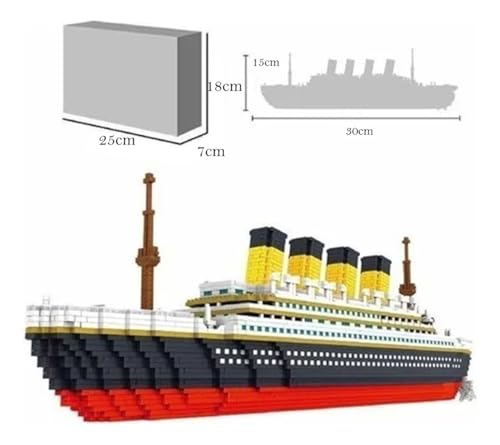 Kit 1855 Peças Conjunto De Blocos De Construção Titanic