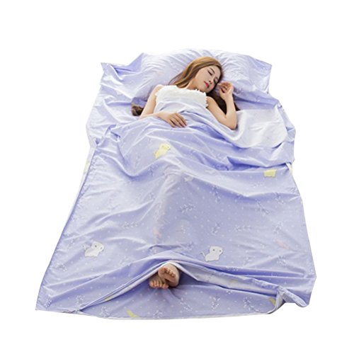 Cartton Printed Ultra Light Use Single Sleeping Bag Liner for Camping, Picnic, Hotel (2)