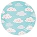 Juvale Disposable Dinnerware Set - Serves 24 - Cute Clouds Design, Kids Birthday, Baby Shower Parties, Includes Plastic Knives, Spoons, Forks, Paper Plates, Die-Cut Cloud Napkins, Cups, Sky Blue