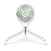 Mini Handheld Stroller Fan,Small Personal Portable Table Fan with USB Rechargeable Battery Operated Cooling Adjustable Electric Desk Fan for Travel Office Room Outdoor Household (White)