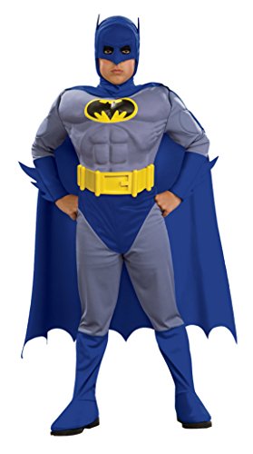 Boys Batman Brave Muscle Kids Child Fancy Dress Party Halloween Costume