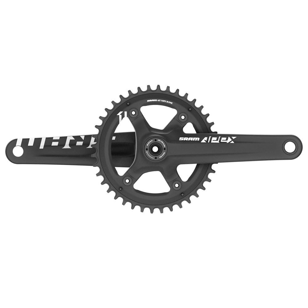 Sram Crankset 2283557104 Crank & Fittings, Black, 165 mm