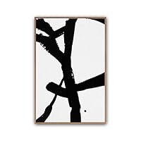 Framed Canvas Wall Art Abstract Color Block Canvas Prints Home Artwork Decoration for Living Room,Bedroom - 16x24 inches