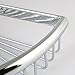 Corner Wire Shower Basket Shower Caddy Shower Soap Basket Holder Bathroom Kitchen Triangle Shelf, Solid Brass-Chrome Finish