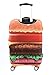 Washable Travel Luggage Cover Myosotis510 Funny Cartoon Suitcase Protector Fits 18-32 Inch Luggage (L(27