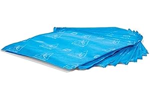 PIG Super Water Absorbent Pad | High-Visibility | Absorb & Lock | 10 Pack | 14" W x 14" L | Blue | PM50429-BL