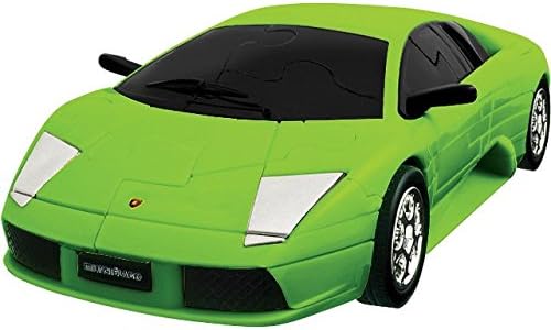 Lamborghini Murcielago Plastic 3D Assembly Puzzle Car - Green Color 64 pieces puzzle in scale 1:32