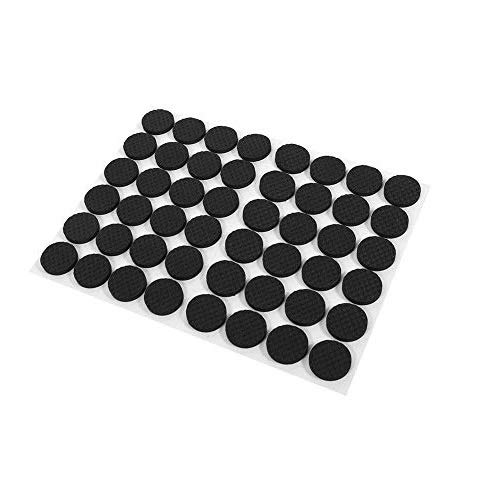 Non-Slip Rubber Furniture Pads, Self-Adhesive Floor Protector for Table Chair Legs, 48 Pieces