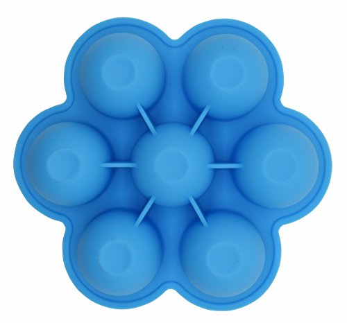 2Packs Silicone Egg Bites Molds for Instant Pot Accessories, Fits Instant Pot 5,6,8 qt Pressure Cooker, 7Cups Baby Food Storage Freezer Trays with Clip-On Lid (Blue)