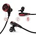 Bluetooth Headphones 4.1 Wireless Calerix, with Sweat Proof, Noise Cancelling Technology – Lightweight Sport In-Ear Earbuds with Built-In Microphone – Connect to iPhone iOS, Android (Black/red)