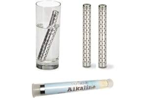 BRIGHT KITCHEN 2 Pack Alkaline Water Stick Wand Naturally Raise pH 9.5 Adds Tourmaline, Maifan, Muyu, Far Infrared Stone Reduces ORP Hydration Reusable Portable Make Your Own Mineral Ion Detox Makes 100 gallons