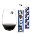 Magnetic Wine Glass Charms - Snowmen and Snowflake Bundle - Includes 14 Glass Markers for Traditional and Stemless Glassware