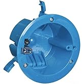 Carlon B618R-UPC 4-1/4" Round Box, Old Work, Cubic Inches: 18", Non-Metallic