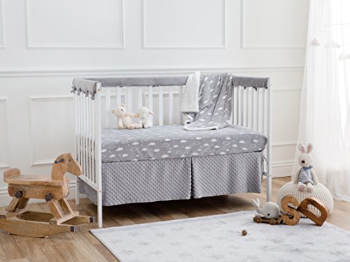 image for American Baby Company Heavenly Soft Narrow Reversible Crib Cover Set f