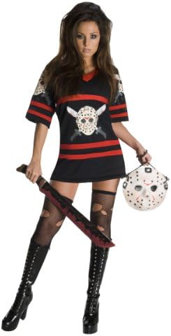 RubiesFriday The 13th Secret Wishes Sexy Miss Voorhees Mini-Dress And Handbag Costume