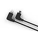 A-BST iOS to Micro USB Cable(2 Packs),OTG Cable Compatible with DJI Mavic Pro/Mavic Pro Platinum/Mavic Air/Spark Remote Controller, Right Degree Nylon Braided Data Cable (Black) [1FT]