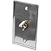 Seismic Audio SA-PLATE16 Stainless Steel Wall Plate with One 1/4-Inch TS Mono Jack