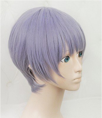 Aiichiro Nitori Grey Purple Blue Cos Wig Party Hair Cos Wig Hallowmas - Image 4