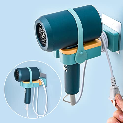 Hair Dryer Holder Wall Mounted, 180 Ratatable Cute Hair Dryer Rack, Plastic  Hair Care Tools Holder Blow Dryer