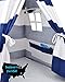 Teepee Tent for Kids, No Toxic Chemicals Added, Carrying Case, Navy Childrens Tent for Boys & Girls, Large Enough Tipi Tents for Toddler. Baby Boy. Adult. Children. Dogs, Childs Indoor Reading Nook
