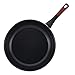 Paula Deen Riverbend Nonstick Frying Pan Set / Fry Pan Set / Skillet Set - 9.25 Inch and 11.5 Inch, Red