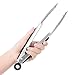 Benewell 2 Pack Kitchen Food Tongs, 9 & 12 Inch Stainless Steel Cooking Tongs with Locking Design for Salad, Snacks, BBQ, Grilling, Ice, Food Serving and More
