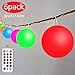 LED Ball Light 3-inch Waterproof Floating Pool Lights, 6 Pack Color Changing Mood Light Garden Decorative Orb Balls, Light Up Centerpiece Ball Lamps Nightlights for Christmas Indoor Outdoor Decoration