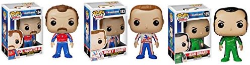 Funko Talladega Nights Jean Girard, Cal Naughton Jr. and Ricky Bobby Pop! Vinyl Figures Set of 3