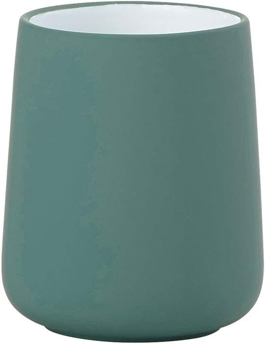 Zone Denmark Nova Toothbrush Mug, Cactus Green, Petrol Green, 10cm