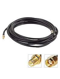 SaferCCTV(TM) cable de extensión de antena de 9 m 30 pies Rg174, conector RP SMA macho a hembra para Wireless LAN Router Bridge y otros equipos de antena externa